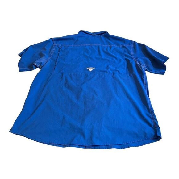 Florida Gators Columbia Shirt Mens Blue University Football Fishing Vented - Picture 9 of 9